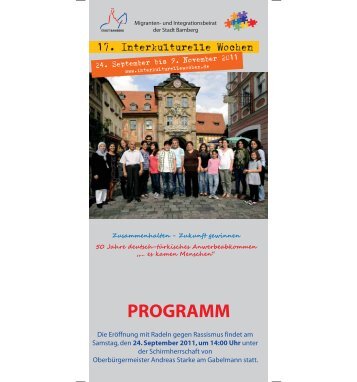 PROGRAMM - Migranten- und Integrationsbeirat der Stadt Bamberg ...