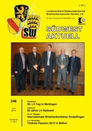 Südwest aktuell - Landesverband Südwestdeutscher ...