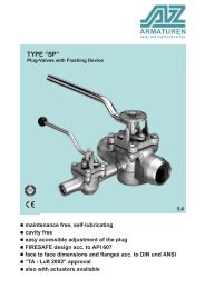 TYPE DSK Special-valve-combinations with flushing device