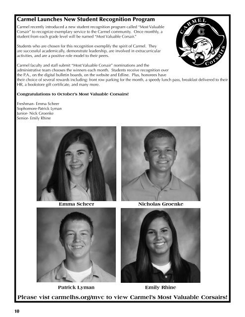 Volume 50, Issue 2 - Carmel Catholic High School