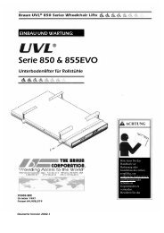 Serie 850 & 855EVO - Braun Corporation