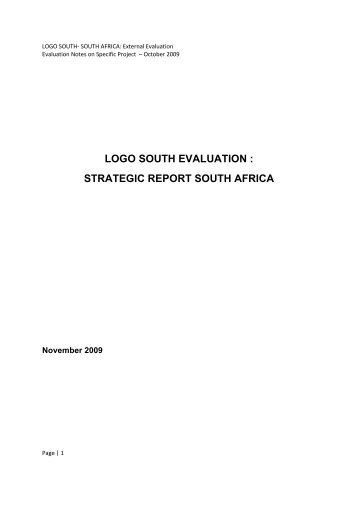 strategic report south africa - UvA DARE