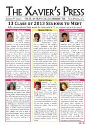 The Xpress Magazine - St. Xavier's College