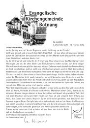 06.Dez. - 13.Feb.2012 - Evangelischen Kirchengemeinde Botnang