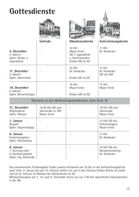 06.Dez. - 13.Feb.2012 - Evangelischen Kirchengemeinde Botnang