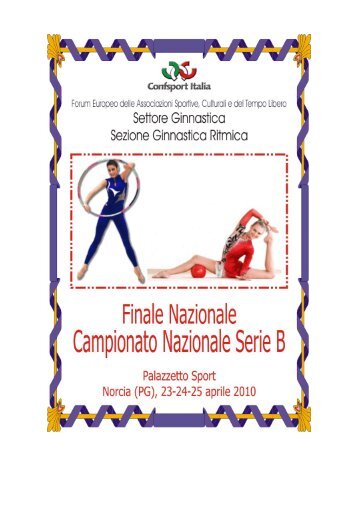 Circolare Nazionale SerieB 0910 - Confsport Italia