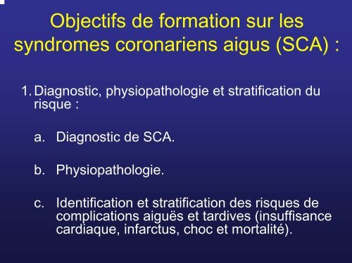 Syndromes coronariens aigus