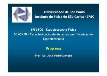 Programa do curso - IFSC