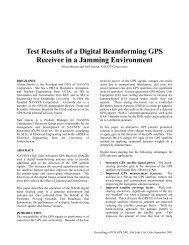 Test Results of a Digital Beamforming GPS Receiver in a Jamming ...