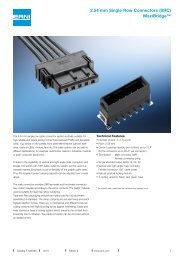 ERNI 2.54 mm Single Row Connectors (SRC) MaxiBridgeâ¢ - Comdes