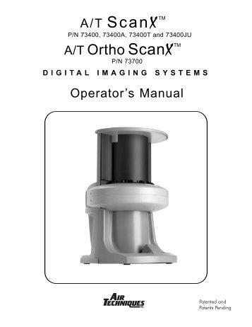 ScanX Manual - Air Techniques, Inc.