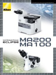 Inverted Metallographic Microscopes ECLIPSE MA200/MA100