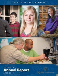 2010-2011 Annual Report.pdf - College of The Albemarle