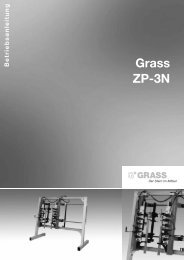 7.einstellen und umstellen der zp-2n - Grass