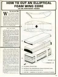 How To Cut An Elliptical Foam Wing Core - RCM Plans