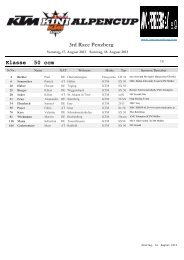 3rd Race Penzberg Klasse 50 ccm