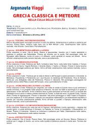 Scarica il programma dettagliato - Toscana Turismo