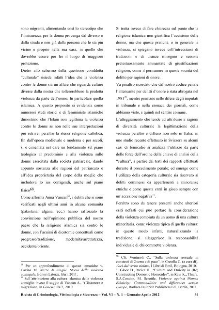 Organo ufficiale della Società Italiana di Vittimologia (S.I.V.)