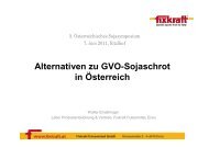 Alternativen zu GVO-Sojaschrot in Ãsterreich - Verein Soja aus ...