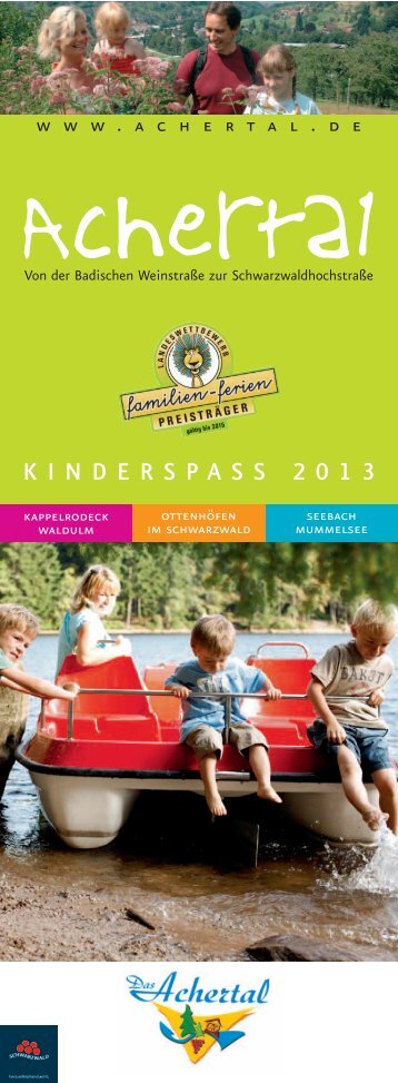 Kinderprogramm Achertal 2013 (PDF)