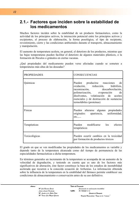 conservaciÃ³n de medicamentos termolÃ¡biles - Sociedad EspaÃ±ola ...