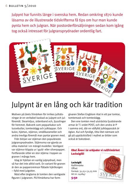 Bulletin #5 2010 - Posten