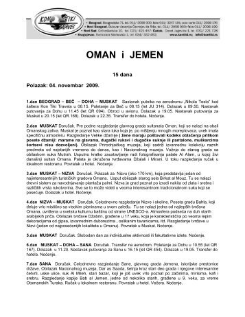 OMAN i JEMEN - Kontiki