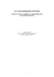 IL CLIMA PROSSIMO VENTURO - Alleanza per il Clima