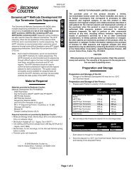 GenomeLabâ¢ Methods Development Kit Dye Terminator Cycle ...