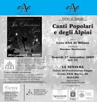 Canti Popolari e degli Alpini - Centro Culturale Antonianum