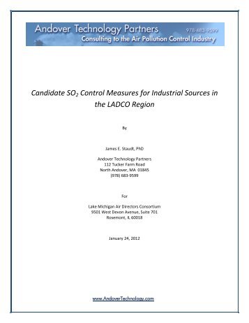 Candidate SO2 Control Measures for Industrial Sources in ... - ladco