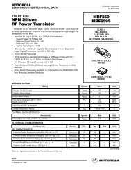 NPN Silicon RF Power Transistor MRF464