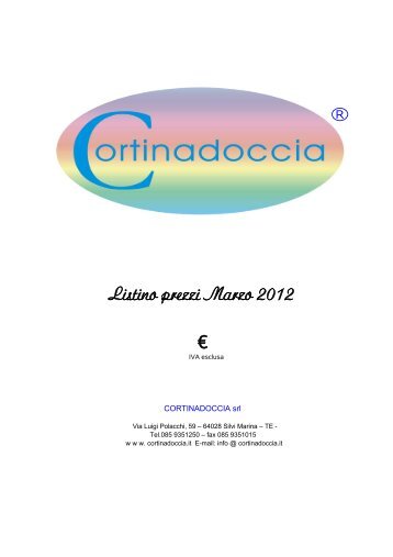 listino prezzi 2012 in pdf