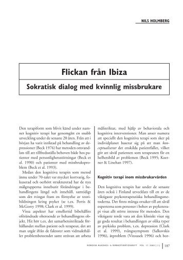 Flickan från Ibiza. Sokratisk dialog med kvinnlig missbrukare