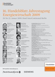 16. Handelsblatt Jahrestagung Energiewirtschaft ... - Meteomedia AG