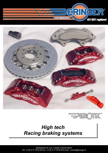 High tech Racing braking systems - Beringer.fr