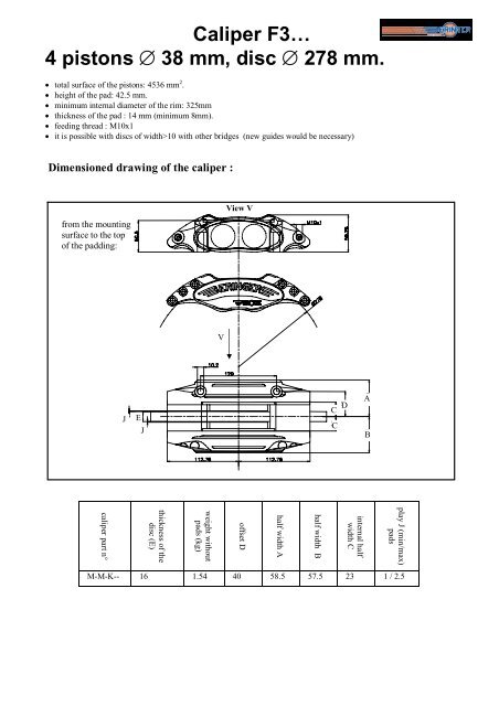 High tech Racing braking systems - Beringer.fr