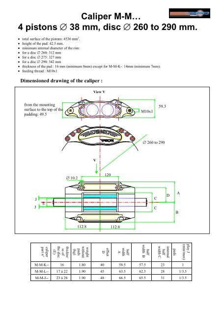 High tech Racing braking systems - Beringer.fr