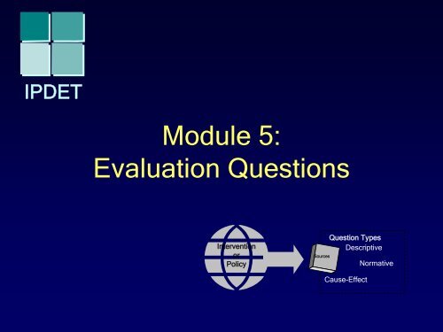 Module 5: Evaluation Questions