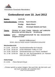 Gottesdienst vom 10. Juni 2012 Beginn - chrischona-rheinfelden.net ...