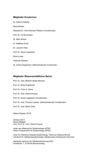 Mitglieder Kuratorium und Wissenschaftlicher Beirat (pdf)