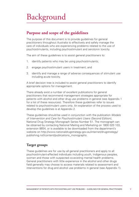 Management of patients with psychostimulant use problems