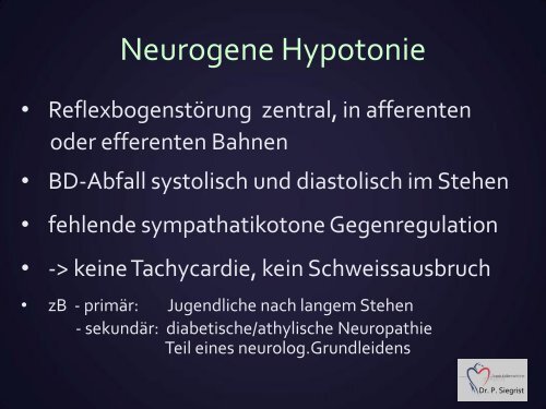 Hypotonie - Vereinigung Zuercher Internisten