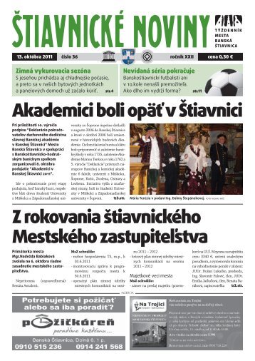 Å tiavnickÃ© noviny 36 - BanskÃ¡ Å tiavnica