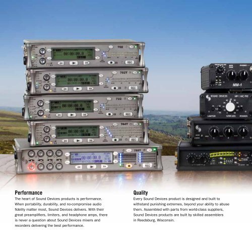 Full Line Audio Catalog - Sound Devices, LLC