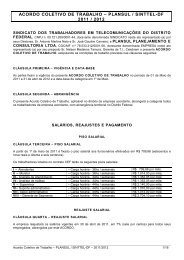 acordo coletivo de trabalho â plansul / sinttel-df 2011 / 2012