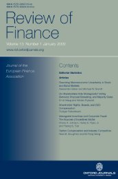 Front Matter (PDF) - Review of Finance - Oxford Journals