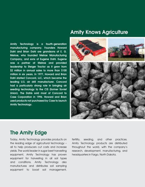 Sugar Beet Harvesters and Defoliators - Amity Technology