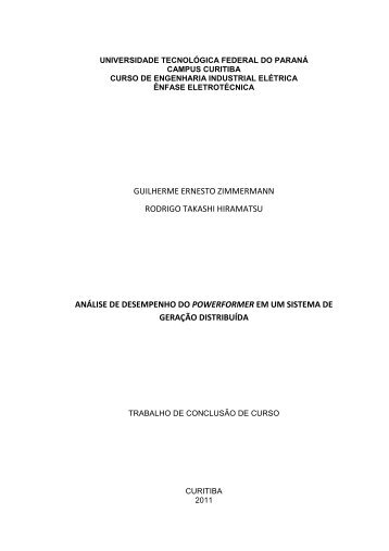 guilherme ernesto zimmermann rodrigo takashi ... - NUPET - UTFPR