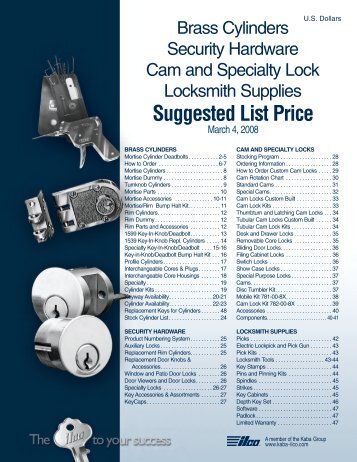 Suggested List Price - Access Hardware Supply